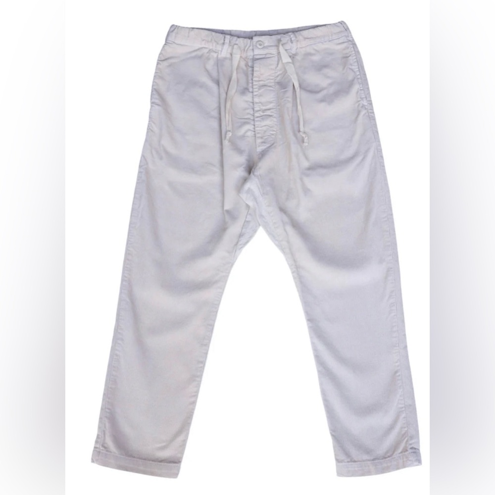 Unisex Womens/Mens relaxed corduroy Pants White 28/30”